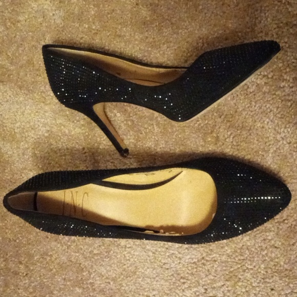 Black rhinestones stilettos - Picture 1 of 8